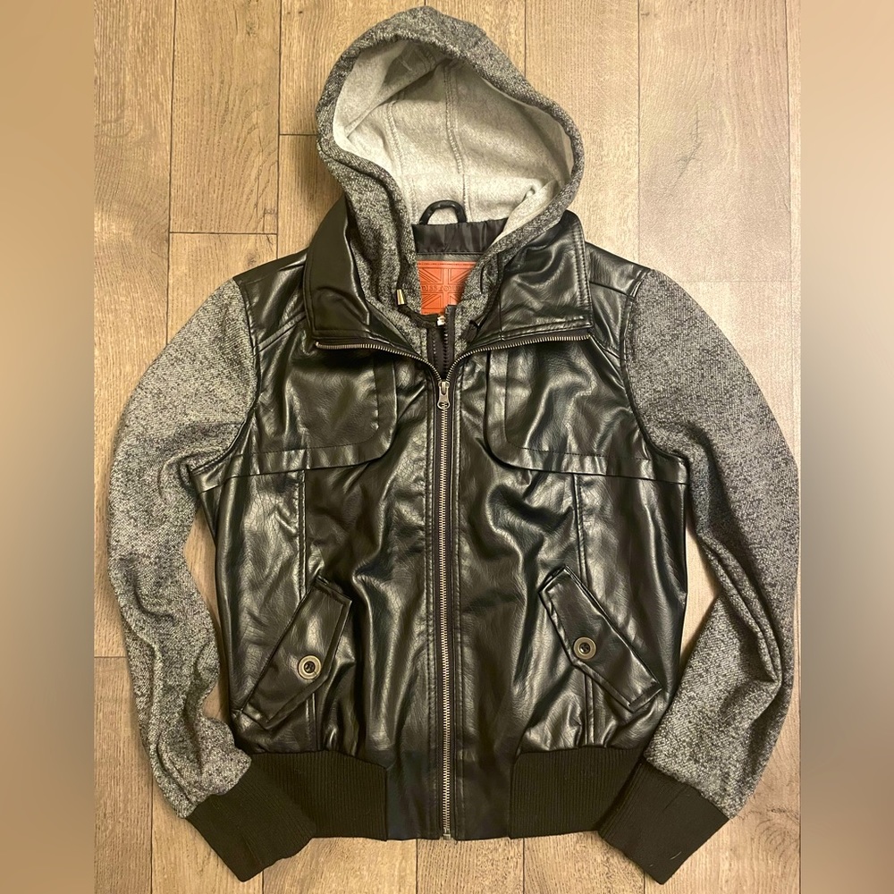 MISS LONDON Black Zip-up Jacket